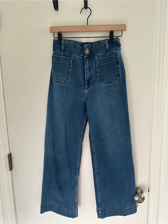 Pilcro Denim - The Skipper High Rise Wide Leg Jean by Pilcro- Size 27
